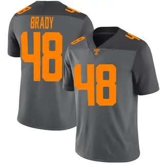 Limited Youth Bennett Brady Tennessee Volunteers Nike Football Jersey - Gray