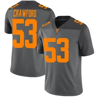 Limited Youth Jeremiah Crawford Tennessee Volunteers Nike Football Jersey - Gray