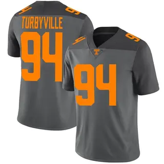 Limited Youth Josh Turbyville Tennessee Volunteers Nike Football Jersey - Gray