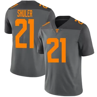 Limited Youth Navy Shuler Tennessee Volunteers Nike Football Jersey - Gray