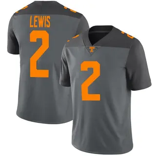 Limited Youth Peyton Lewis Tennessee Volunteers Nike Football Jersey - Gray