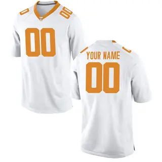 Replica Men's Custom Tennessee Volunteers Nike College Jersey - White