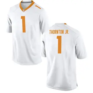 Replica Men's Dont'e Thornton Jr. Tennessee Volunteers Nike College Jersey - White