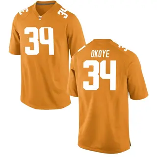 Replica Men's Emmanuel Okoye Tennessee Volunteers Nike College Jersey - Orange