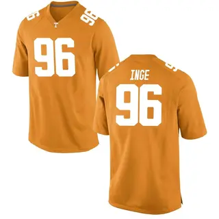 Replica Men's Isaiah Inge Tennessee Volunteers Nike College Jersey - Orange