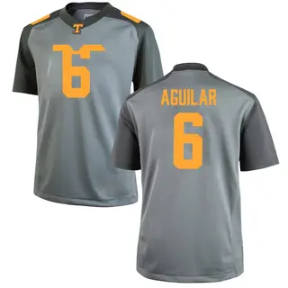 Replica Men's Joey Aguilar Tennessee Volunteers Nike College Jersey - Gray