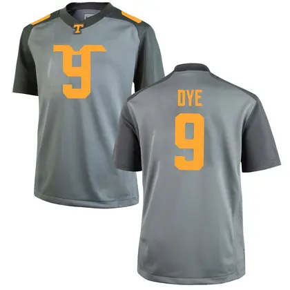 Replica Men's Mariyon Dye Tennessee Volunteers College Jersey - Gray