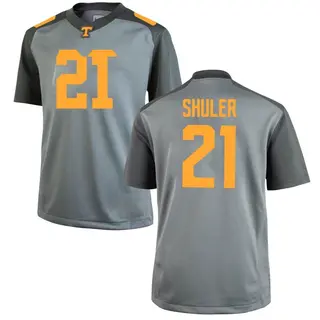 Replica Men's Navy Shuler Tennessee Volunteers Nike College Jersey - Gray