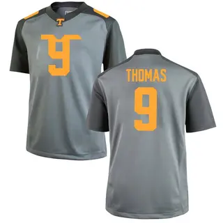 Replica Men's Star Thomas Tennessee Volunteers Nike College Jersey - Gray