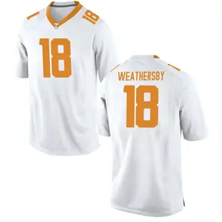 Replica Men's Tyree Weathersby Tennessee Volunteers Nike College Jersey - White