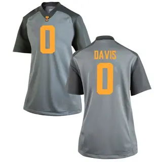 Replica Women's Ethan Davis Tennessee Volunteers Nike College Jersey - Gray