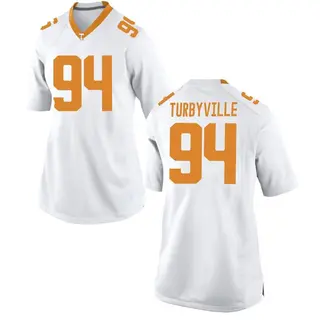 Replica Women's Josh Turbyville Tennessee Volunteers Nike College Jersey - White