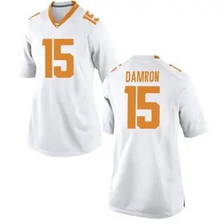 Replica Women's Ryan Damron Tennessee Volunteers Nike College Jersey - White