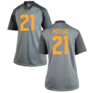 Replica Women's Tre Poteat Tennessee Volunteers Nike College Jersey - Gray