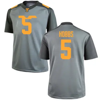 Replica Youth Daevin Hobbs Tennessee Volunteers College Jersey - Gray