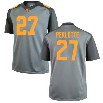 Replica Youth Jadon Perlotte Tennessee Volunteers College Jersey - Gray