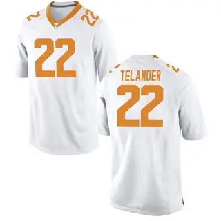 Replica Youth Jeremiah Telander Tennessee Volunteers Nike College Jersey - White