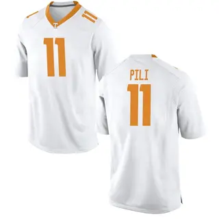 Replica Youth Keenan Pili Tennessee Volunteers Nike College Jersey - White