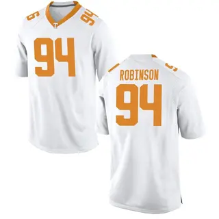 Replica Youth Nathan Robinson Tennessee Volunteers Nike College Jersey - White
