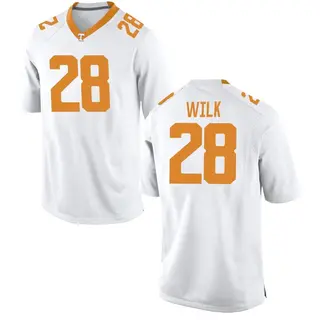 Replica Youth Patrick Wilk Tennessee Volunteers Nike College Jersey - White