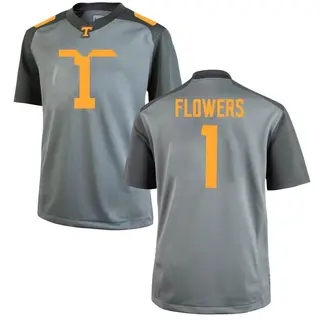 Replica Youth Trevon Flowers Tennessee Volunteers Nike College Jersey - Gray